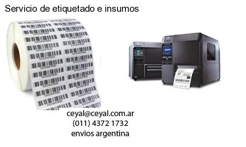 Servicio de etiquetado e insumos