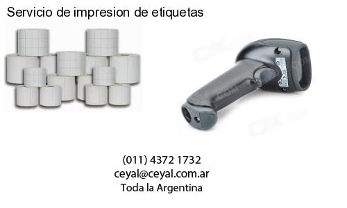 Servicio de impresion de etiquetas