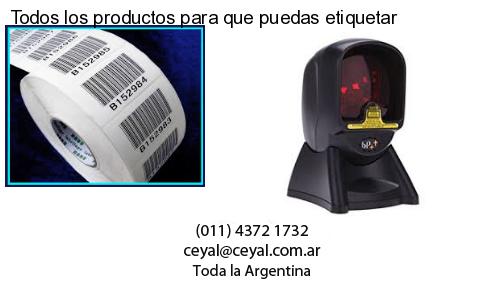 Todos los productos para que puedas etiquetar