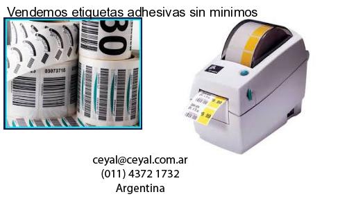 Vendemos etiquetas adhesivas sin minimos