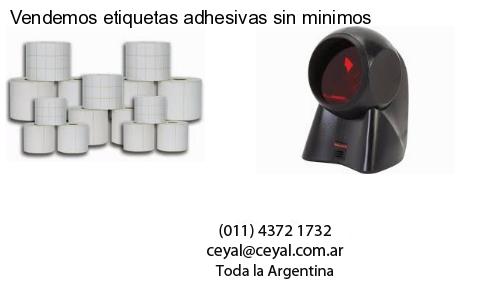 Vendemos etiquetas adhesivas sin minimos