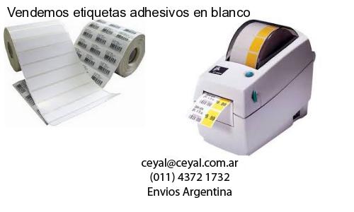 Vendemos etiquetas adhesivos en blanco