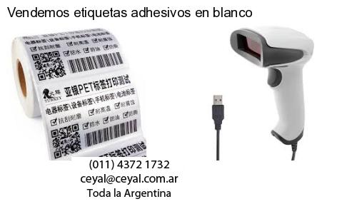 Vendemos etiquetas adhesivos en blanco