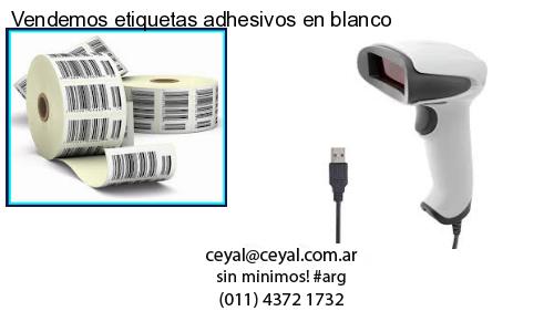 Vendemos etiquetas adhesivos en blanco