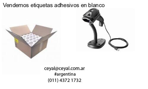 Vendemos etiquetas adhesivos en blanco