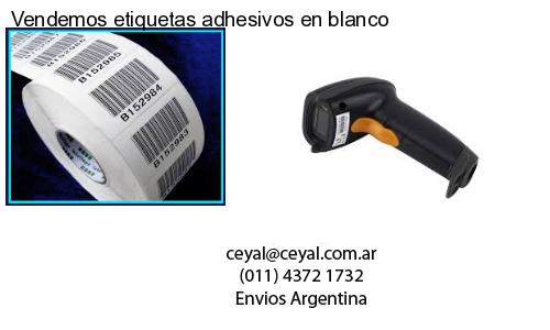 Vendemos etiquetas adhesivos en blanco