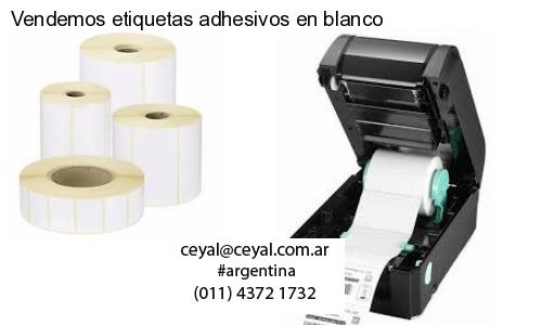 Vendemos etiquetas adhesivos en blanco