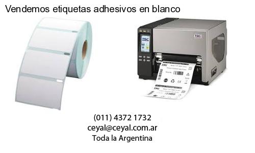 Vendemos etiquetas adhesivos en blanco