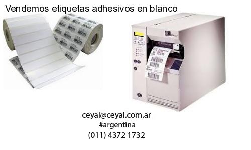 Vendemos etiquetas adhesivos en blanco