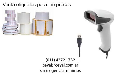 Venta etiquetas para empresas