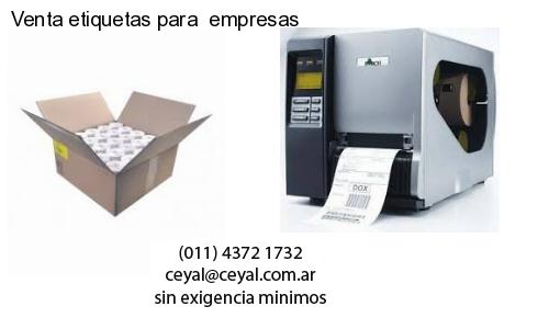 Venta etiquetas para empresas