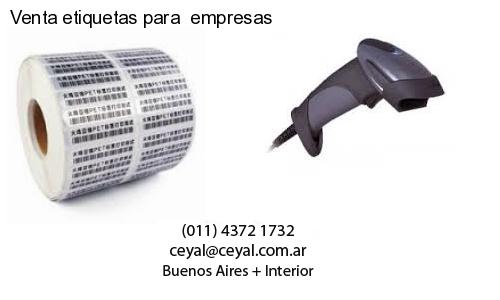 Venta etiquetas para empresas