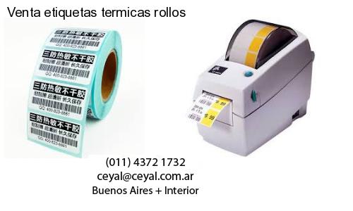 Venta etiquetas termicas rollos