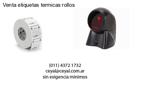 Venta etiquetas termicas rollos