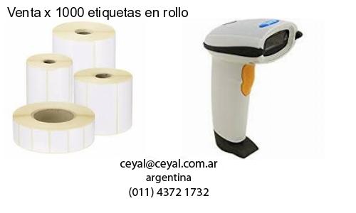 Venta x 1000 etiquetas en rollo