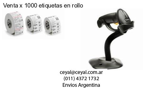 Venta x 1000 etiquetas en rollo