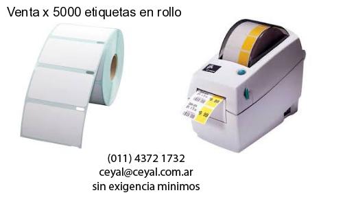 Venta x 5000 etiquetas en rollo