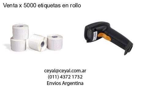 Venta x 5000 etiquetas en rollo