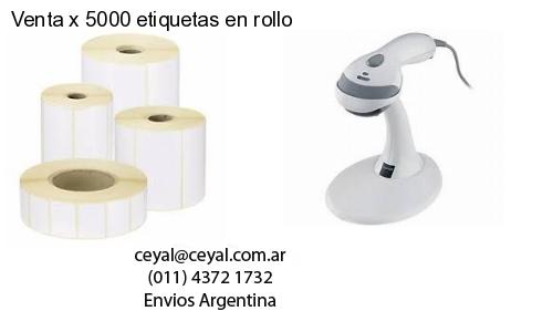 Venta x 5000 etiquetas en rollo