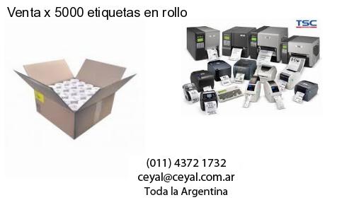 Venta x 5000 etiquetas en rollo