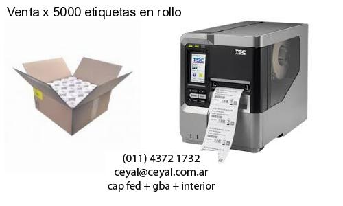 Venta x 5000 etiquetas en rollo