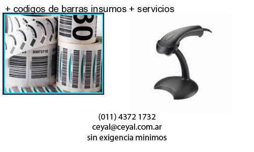 codigos de barras insumos servicios