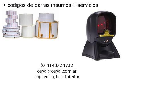 codigos de barras insumos servicios