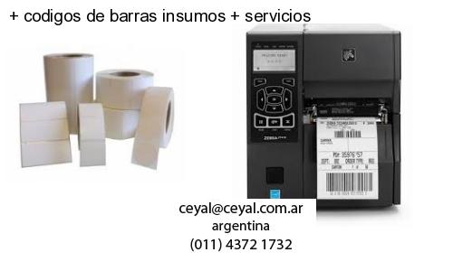 codigos de barras insumos servicios