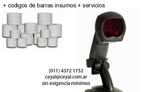 codigos de barras insumos servicios