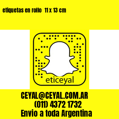 etiquetas en rollo  11 x 13 cm