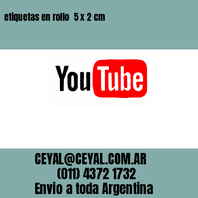 etiquetas en rollo  5 x 2 cm