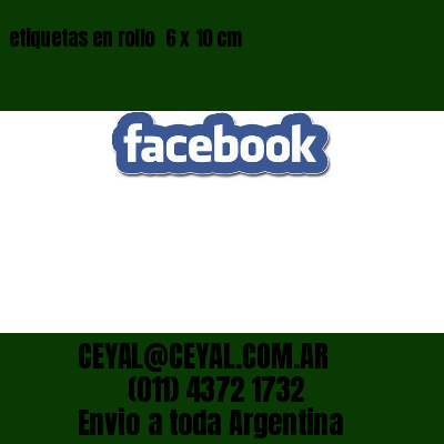 etiquetas en rollo  6 x 10 cm