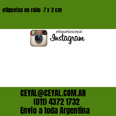 etiquetas en rollo  7 x 2 cm