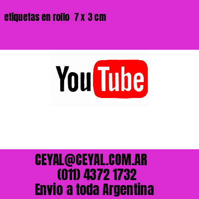 etiquetas en rollo  7 x 3 cm