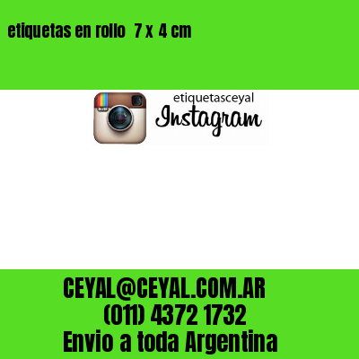 etiquetas en rollo  7 x 4 cm
