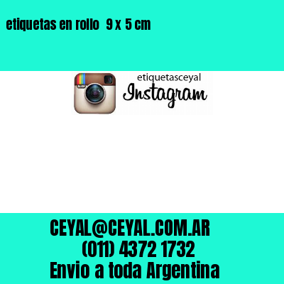 etiquetas en rollo  9 x 5 cm
