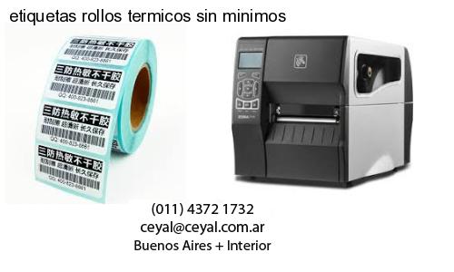 etiquetas rollos termicos sin minimos