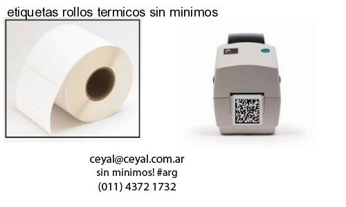 etiquetas rollos termicos sin minimos