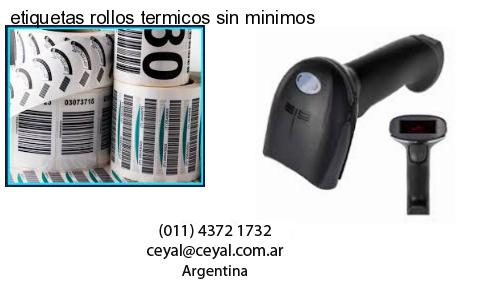 etiquetas rollos termicos sin minimos