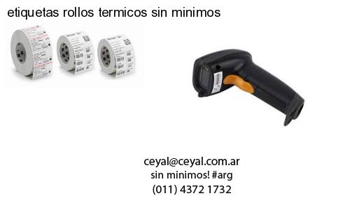 etiquetas rollos termicos sin minimos