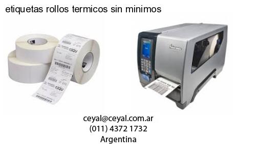 etiquetas rollos termicos sin minimos