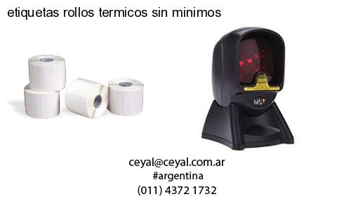 etiquetas rollos termicos sin minimos