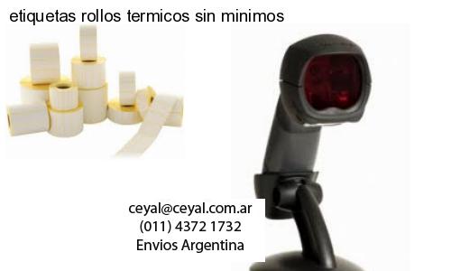 etiquetas rollos termicos sin minimos