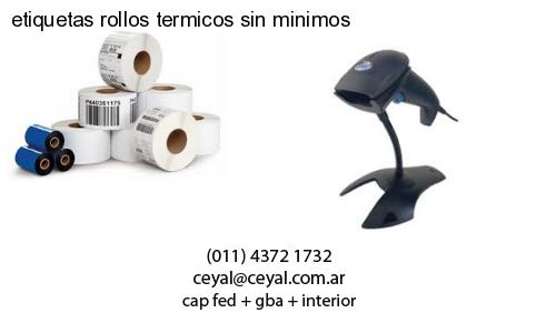 etiquetas rollos termicos sin minimos