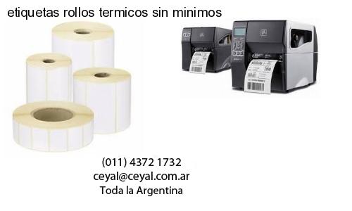 etiquetas rollos termicos sin minimos