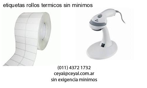 etiquetas rollos termicos sin minimos