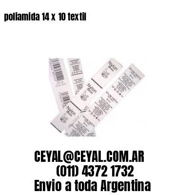 poliamida 14 x 10 textil
