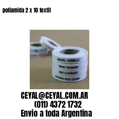 poliamida 2 x 10 textil