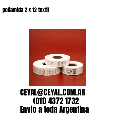 poliamida 2 x 12 textil