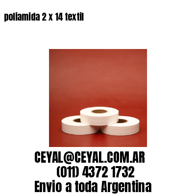 poliamida 2 x 14 textil